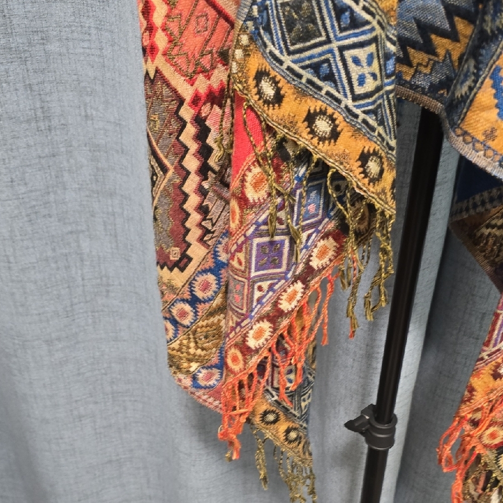 Source Unknown Vibrant Multicolor Tunic Vest - image 9